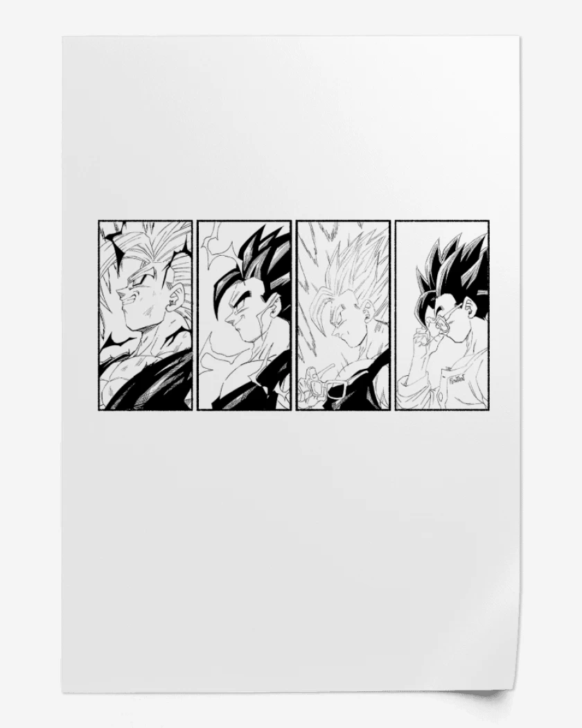 Print Blanco de Gohan Evolution