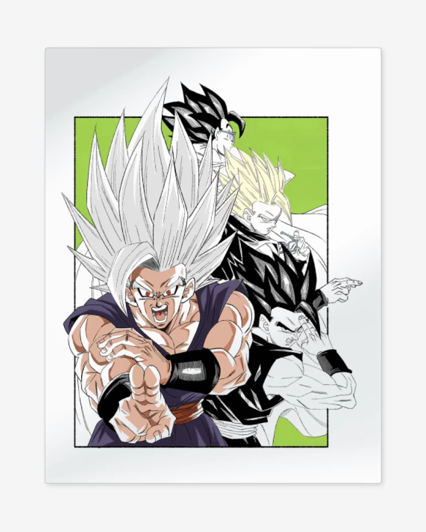 Print metalico Gohan SSJ Beast