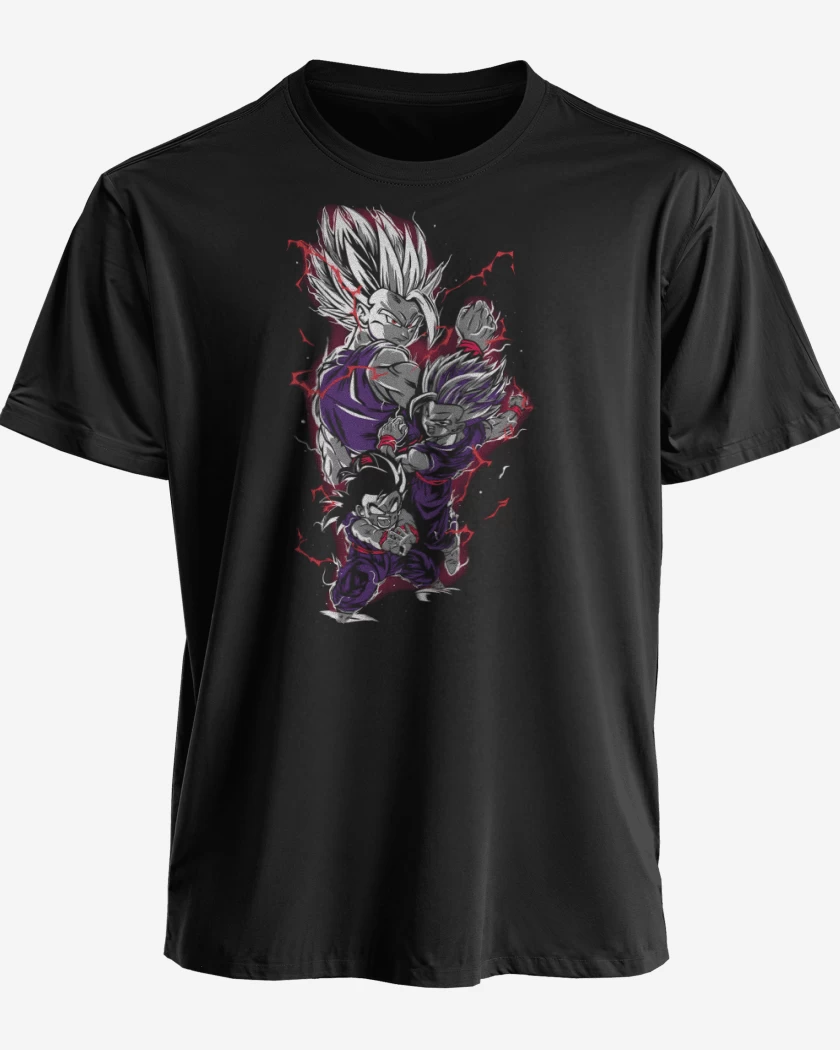 Polera premium Negro de Son Gohan Beast