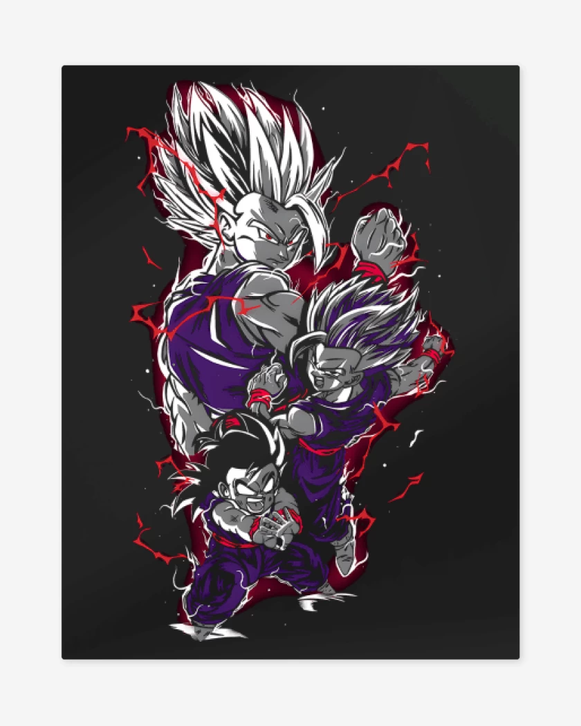 Print metalico Son Gohan Beast