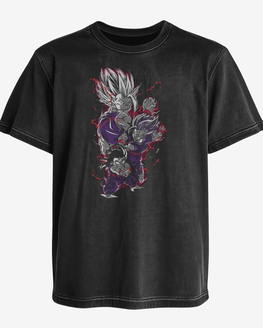 Polera desgastada Son Gohan Beast