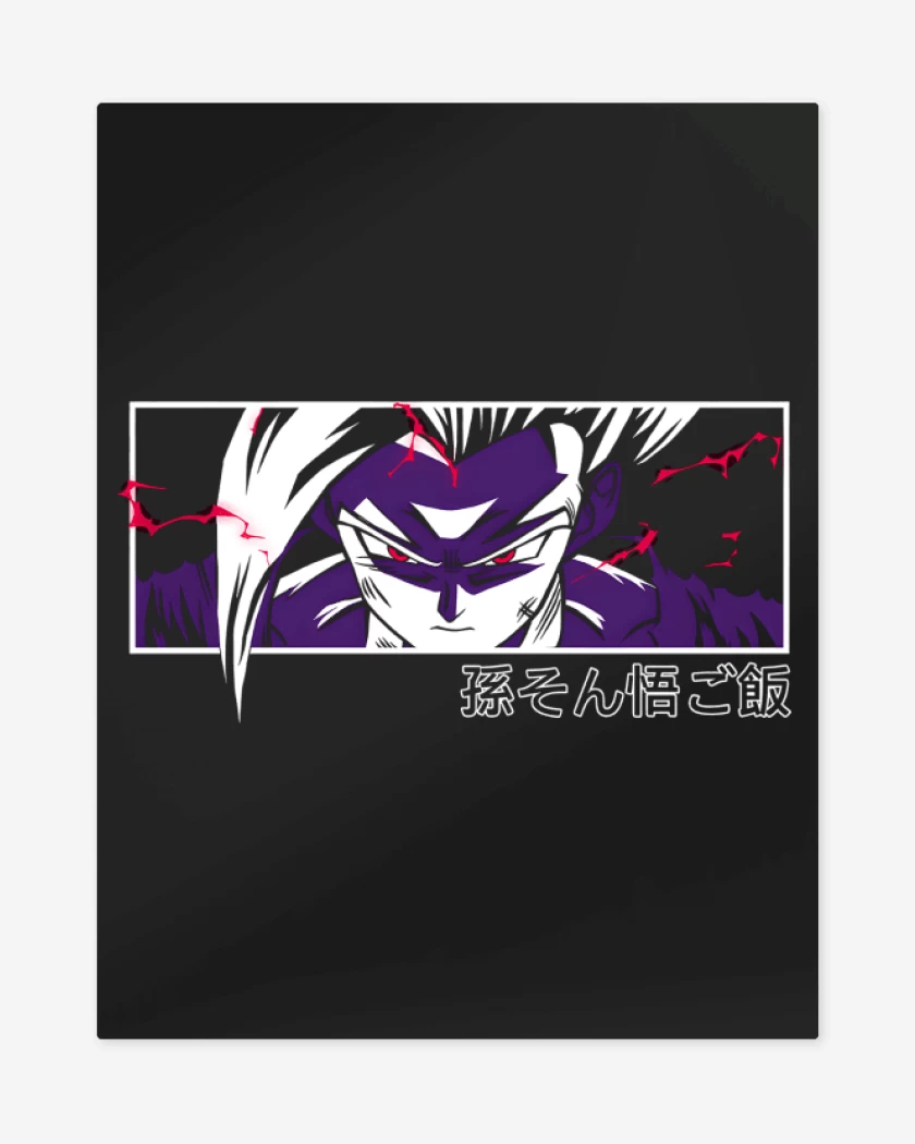 Print metalico Gohan Furia