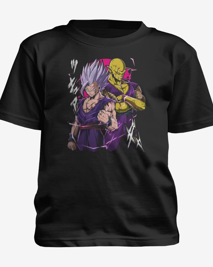 Polera de niño Gohan Beast x Piccolo Dorado