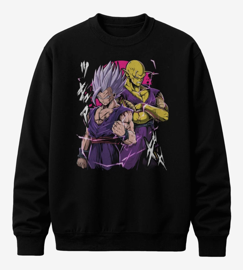 Poleron polo Gohan Beast x Piccolo Dorado