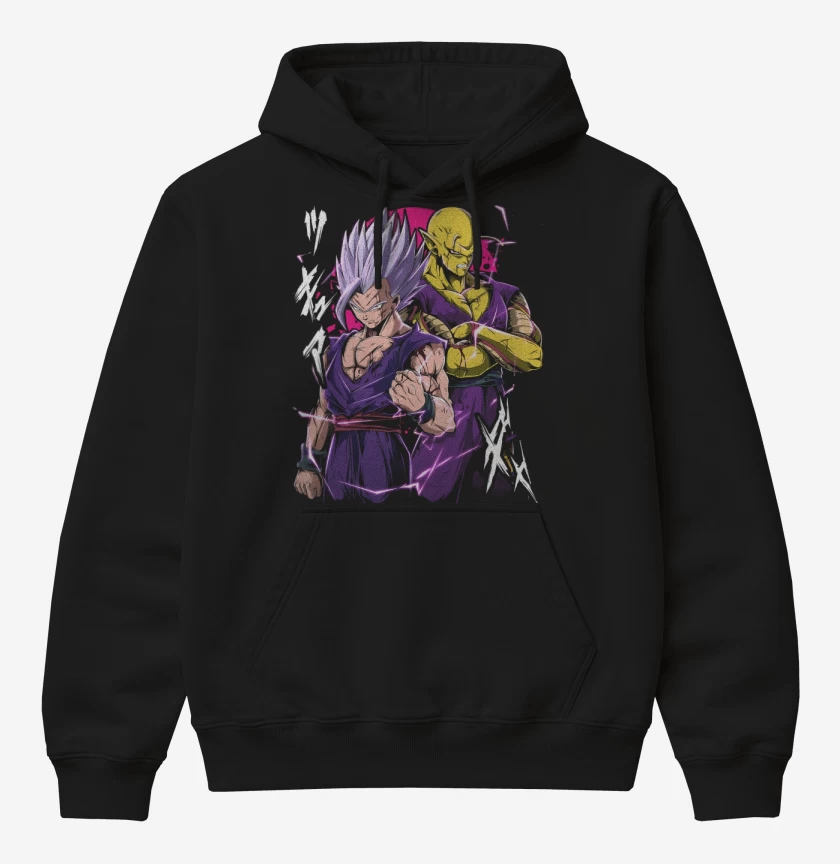 Poleron Canguro básico Gohan Beast x Piccolo Dorado