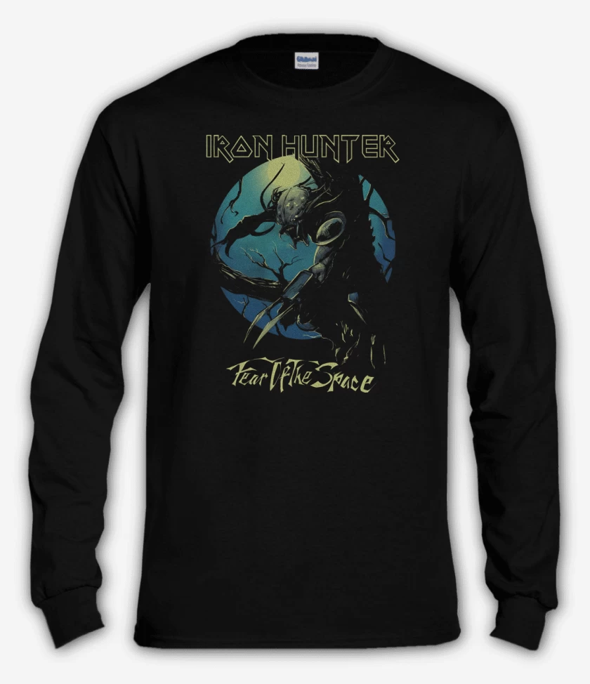 Polera manga larga Negro de Iron Hunter 