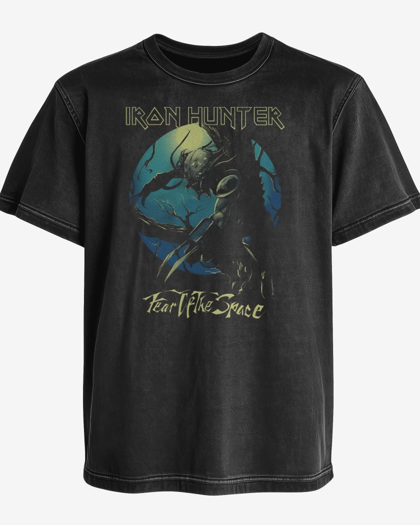 Polera desgastada Iron Hunter 