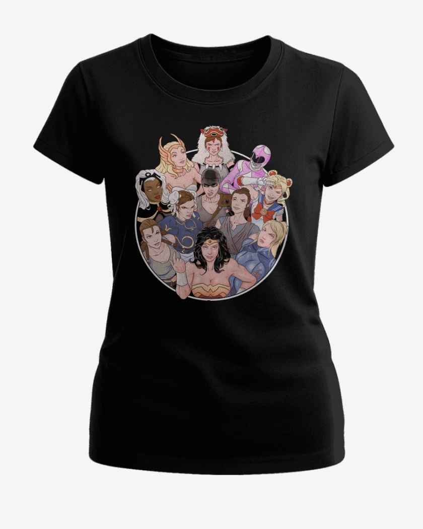 Polera de Mujer Negro de Poderosas