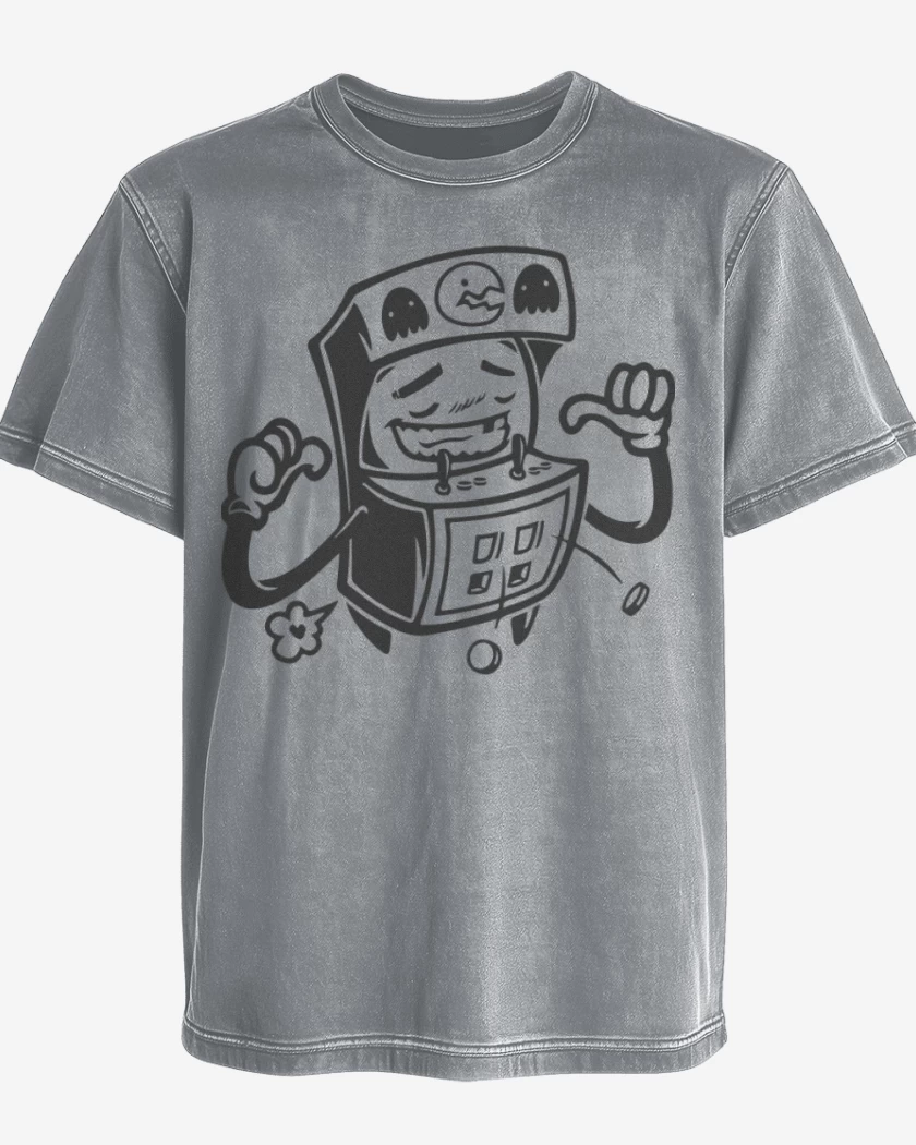 Polera desgastada Gris Melange de Arcade