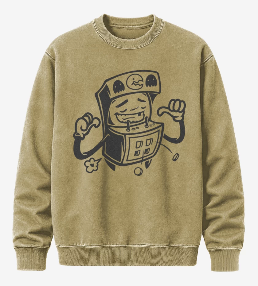 Poleron Polo Acid Wash Beige de Arcade