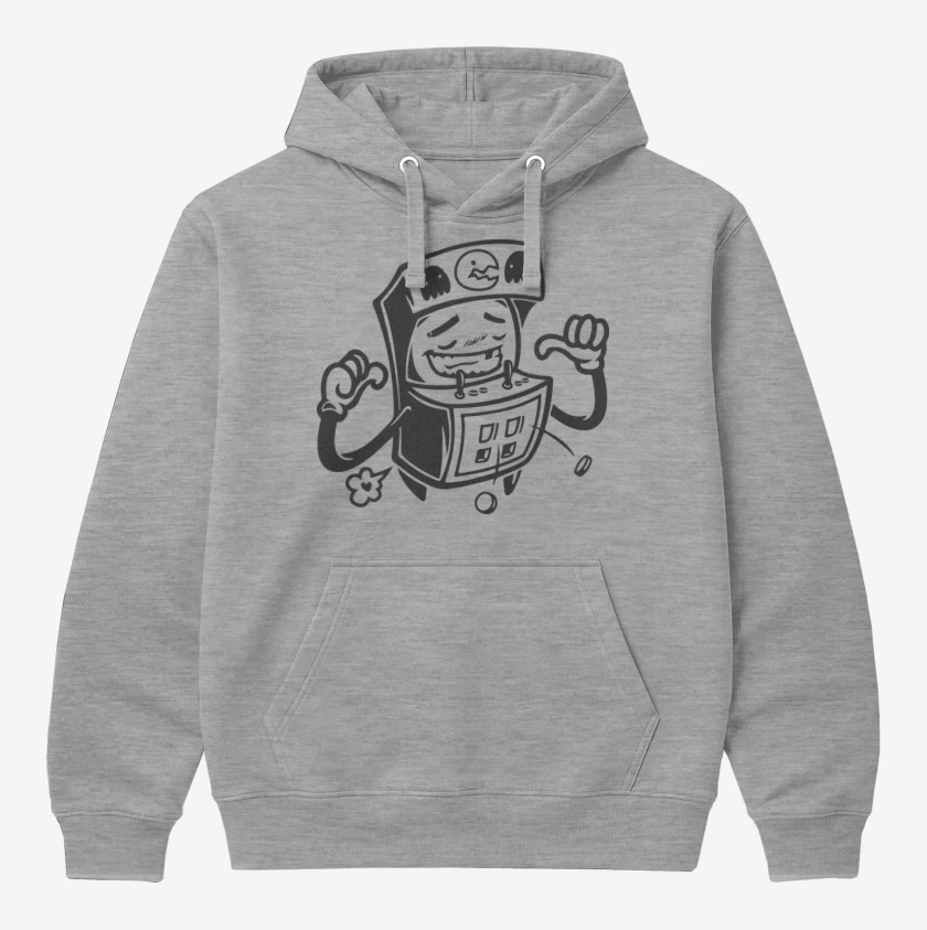 Polerón Canguro Gris Melange de Arcade
