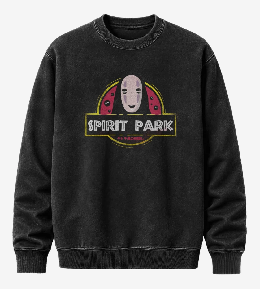Poleron Polo Acid Wash Negro de Spirit Park