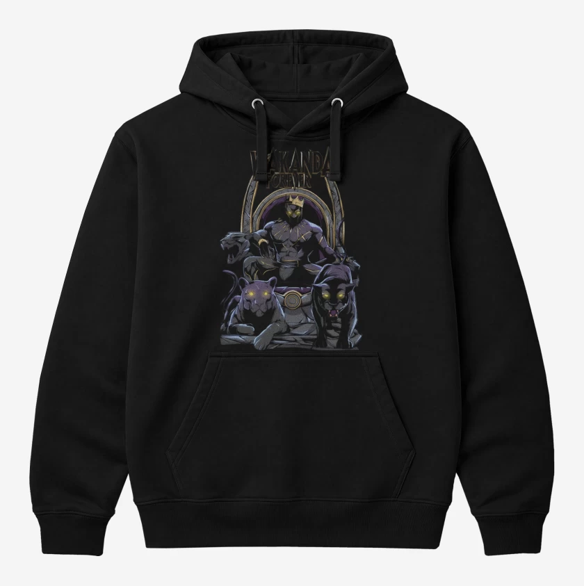 Polerón Canguro Negro de Wakanda Forever