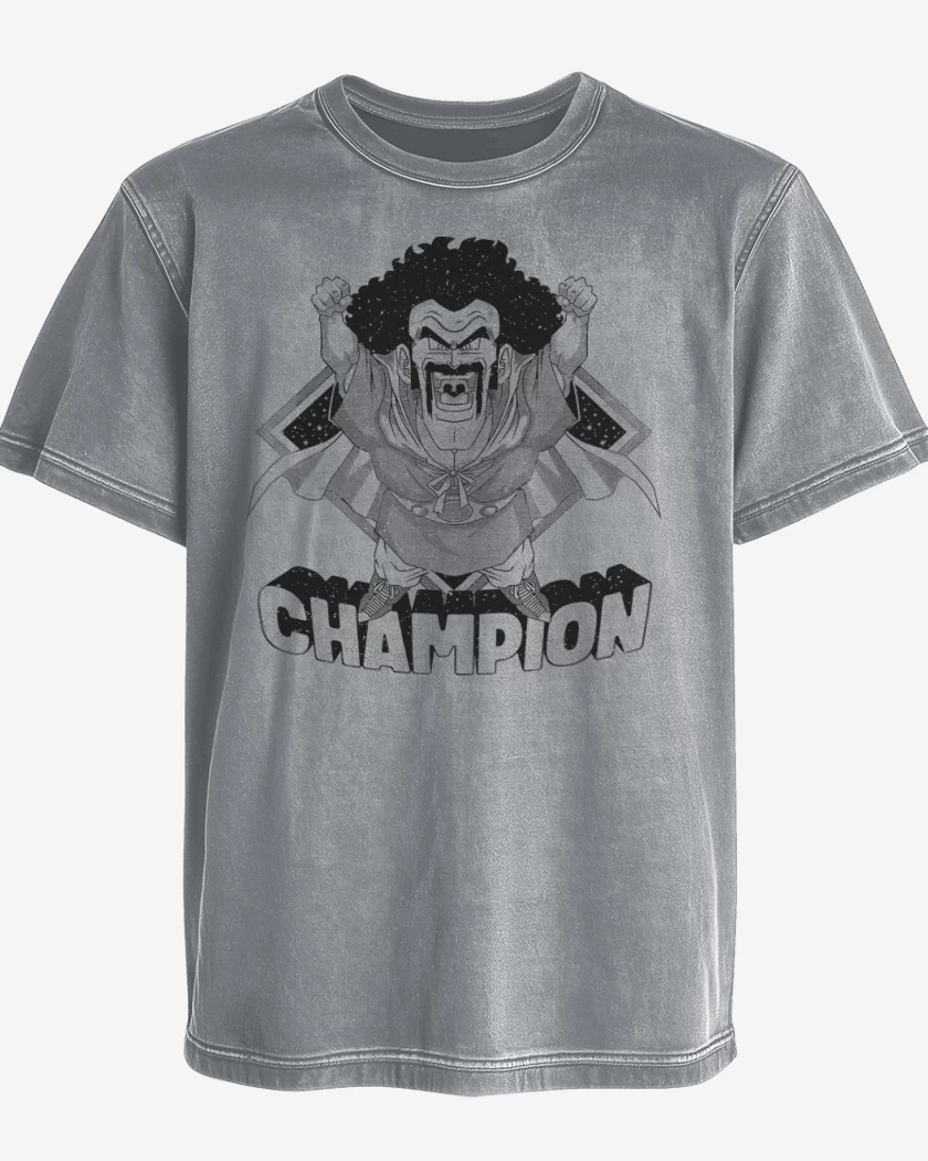 Polera desgastada Gris Melange de Satan Champion