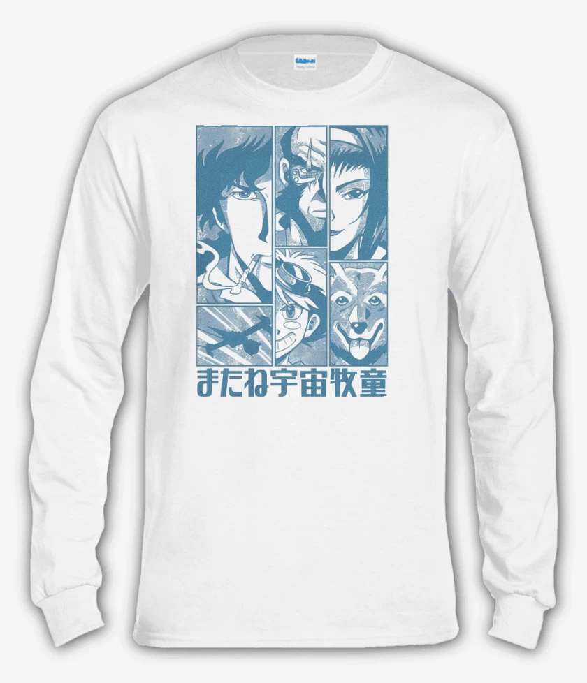 Polera manga larga Blanco de Bebop