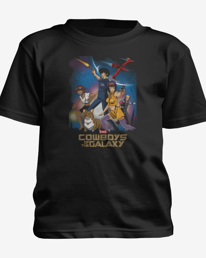 Polera de niño Negro de Vaqueros de la Galaxia