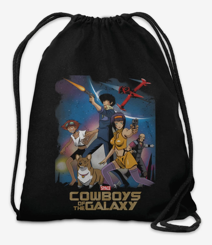 Mochila Negro de Vaqueros de la Galaxia