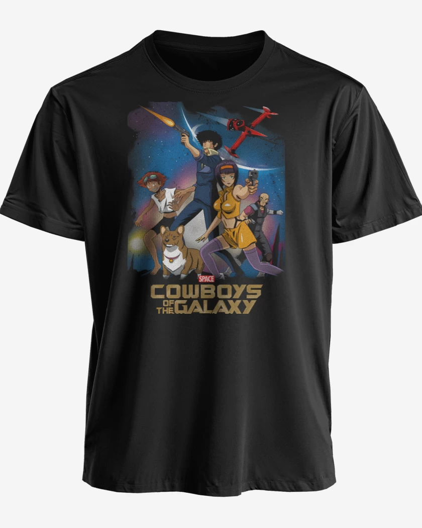 Polera premium Negro de Vaqueros de la Galaxia