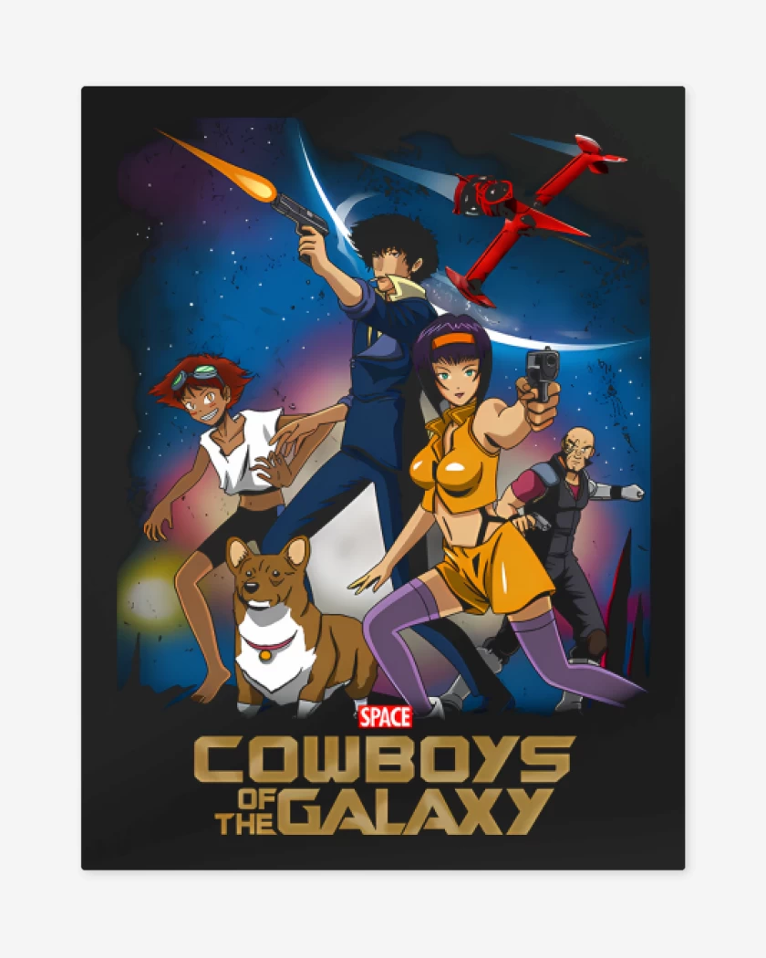 Print metalico Vaqueros de la Galaxia