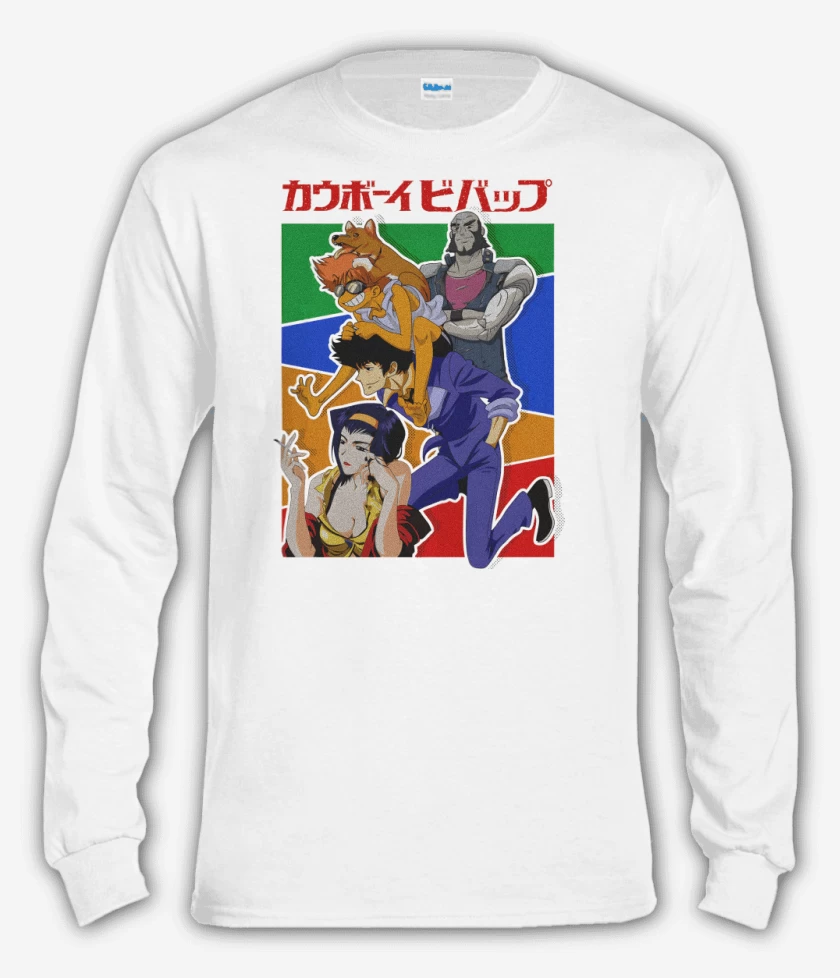 Polera manga larga Blanco de Cazarrecompensas Espaciales