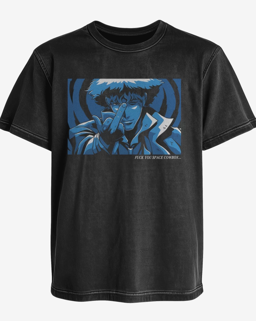 Polera desgastada Fuck You Space Cowboy