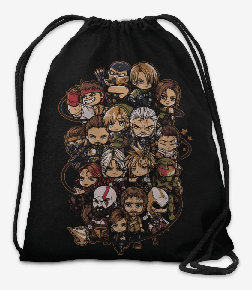 Mochila Negro de Game Party