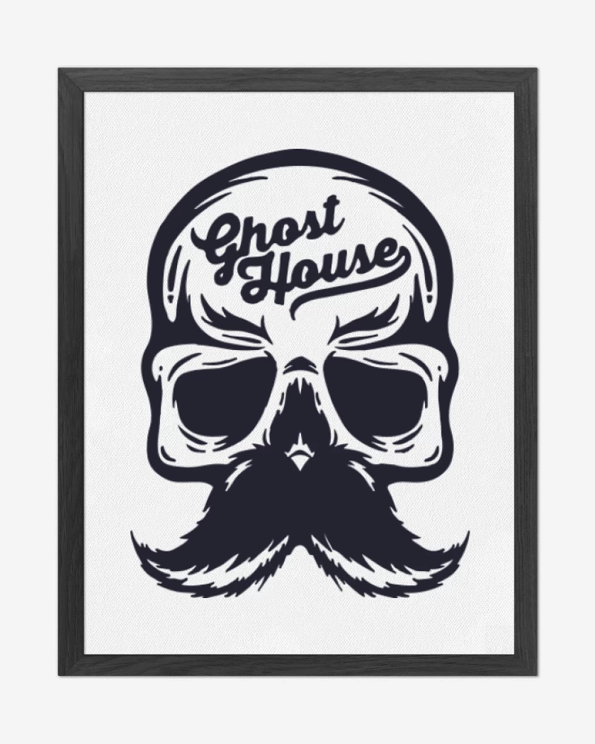 Cuadro decorativo Blanco de ghost 