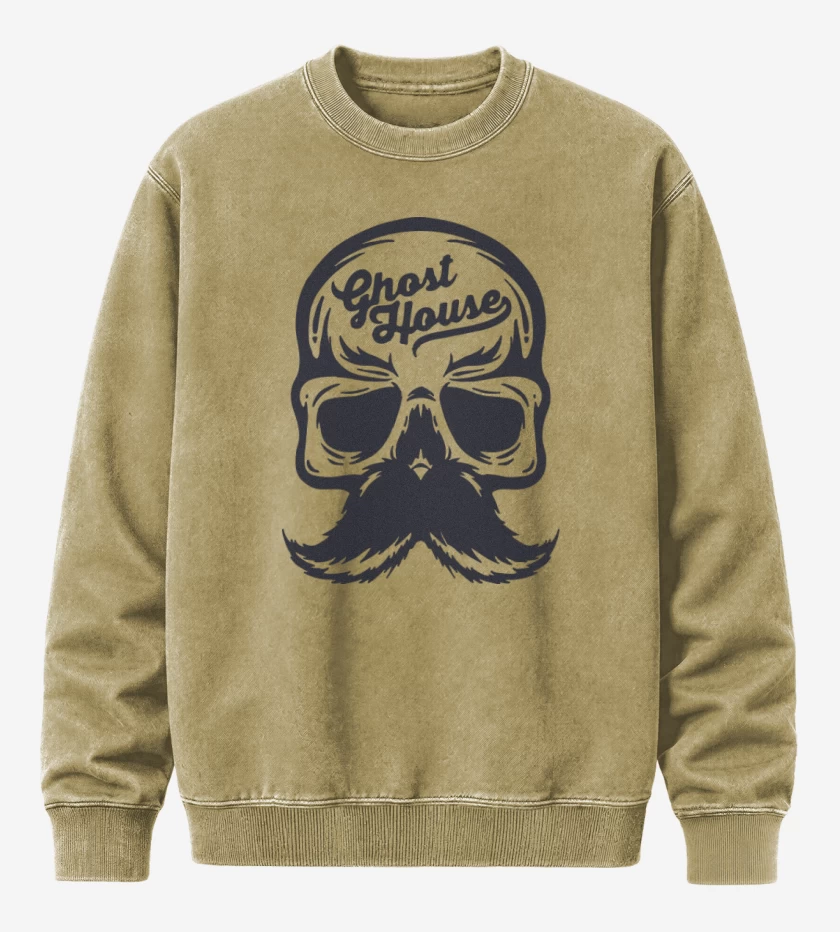 Poleron Polo Acid Wash Beige de ghost 