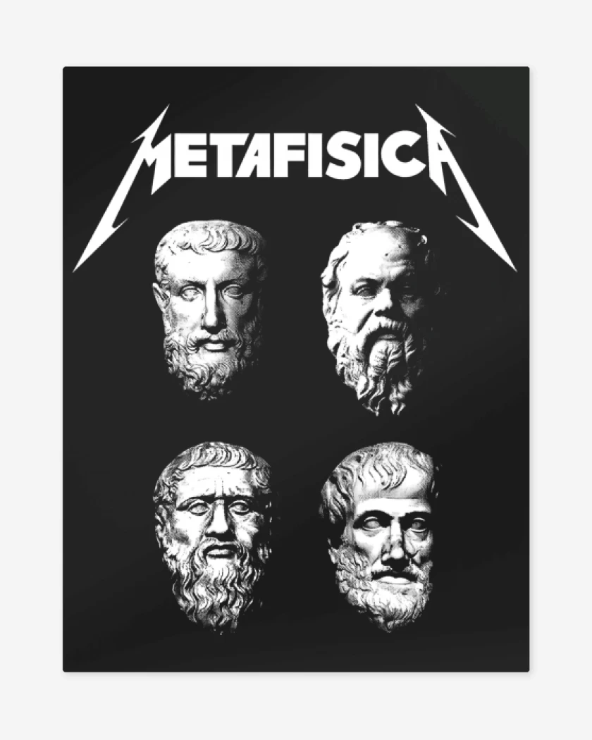 Print metalico Negro de Metafisica
