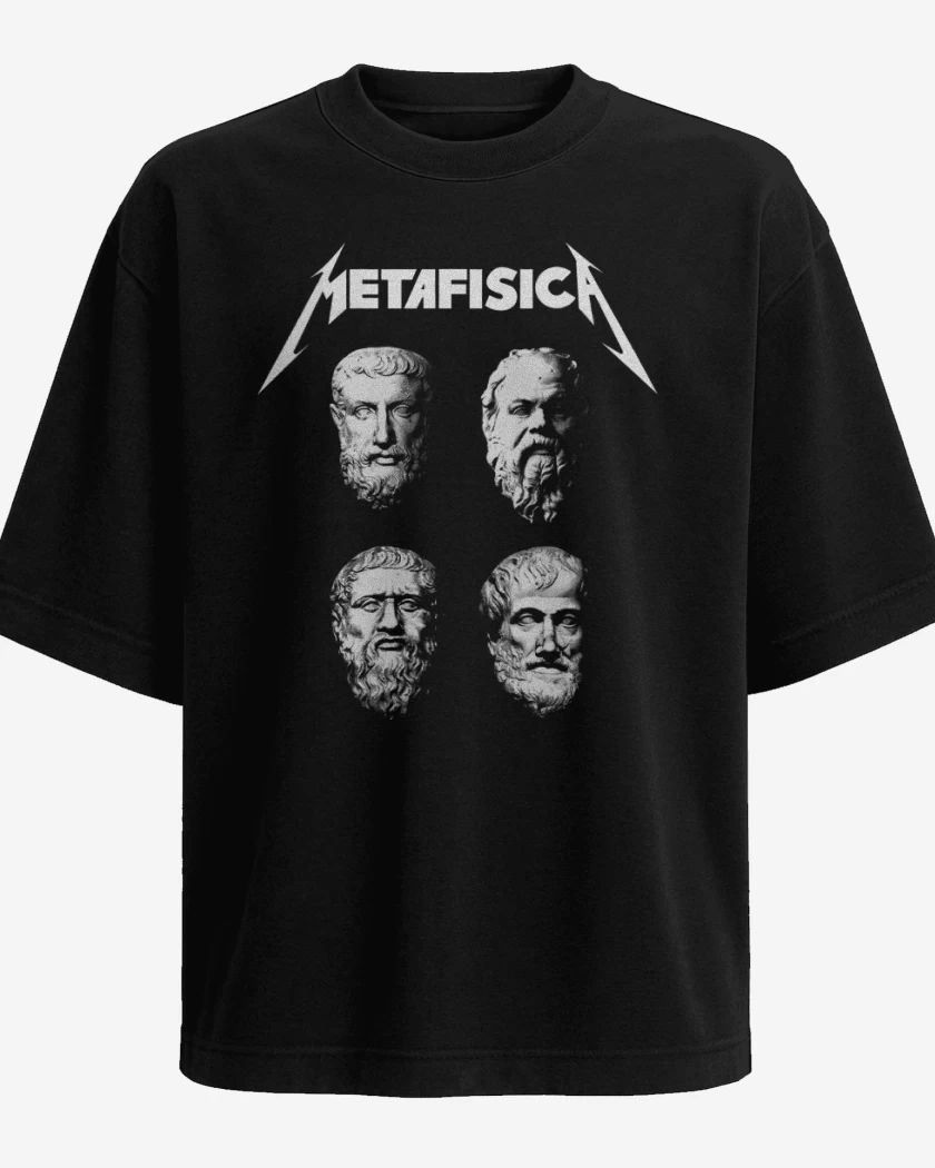 Polera Oversize Negro de Metafisica