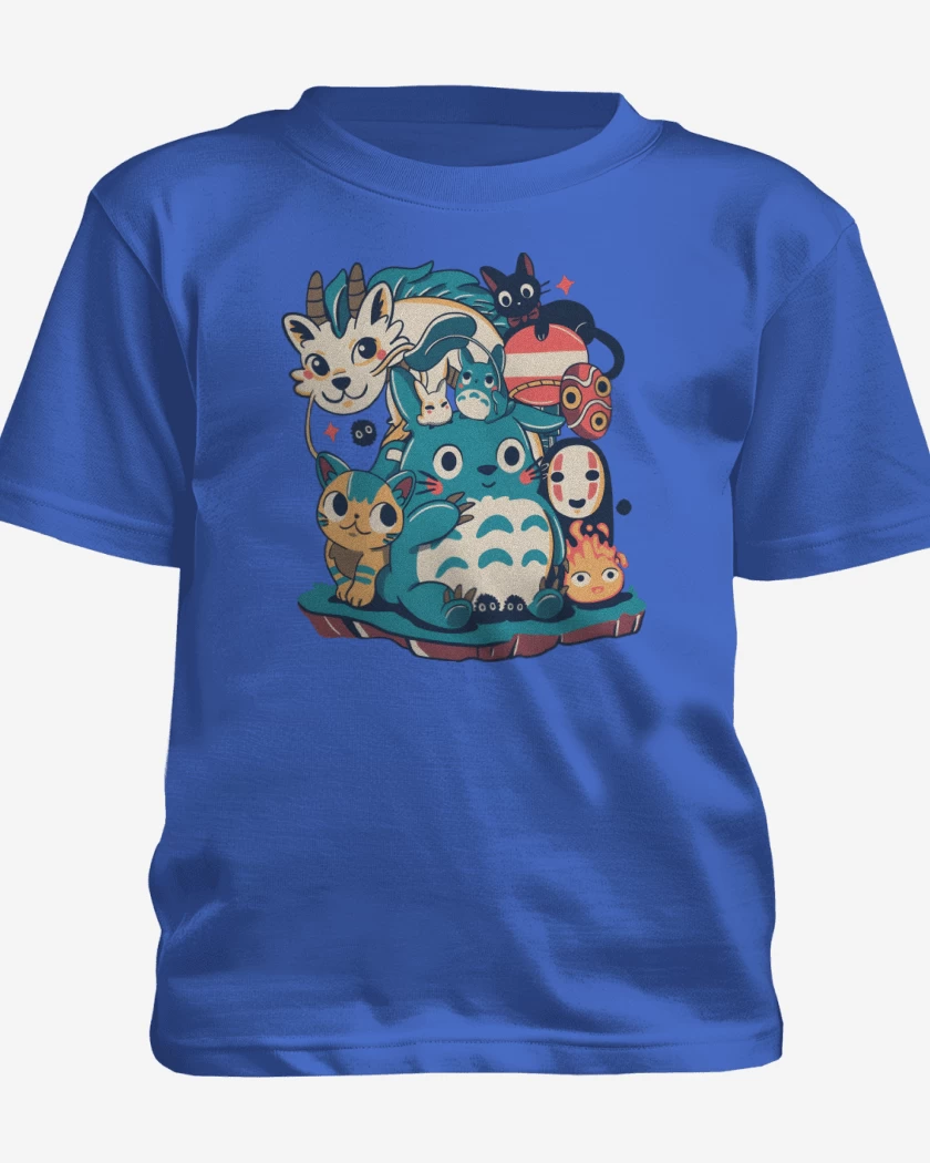 Polera de niño Azul Rey de Ghibli Amigos