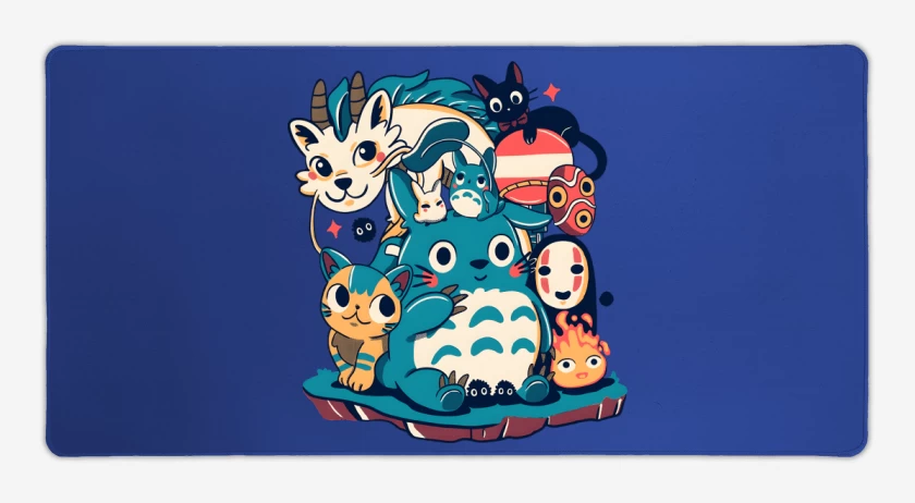 Mouse pad Gamer Ghibli Amigos