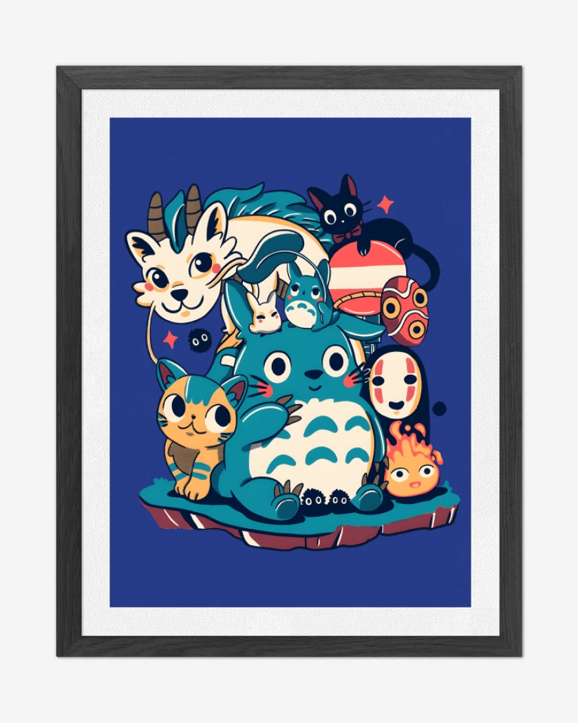 Cuadro decorativo Ghibli Amigos