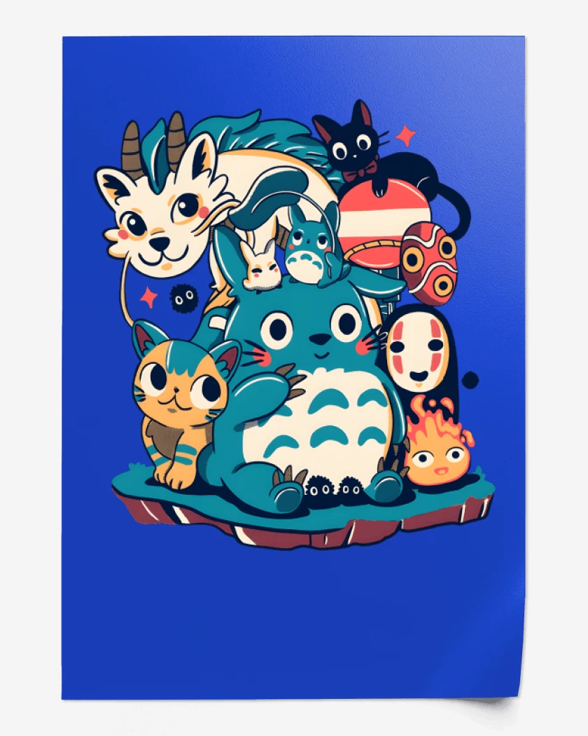 Print Ghibli Amigos