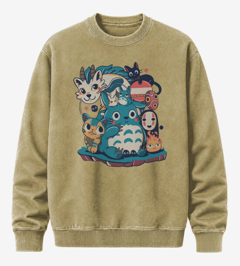 Poleron Polo Acid Wash Beige de Ghibli Amigos