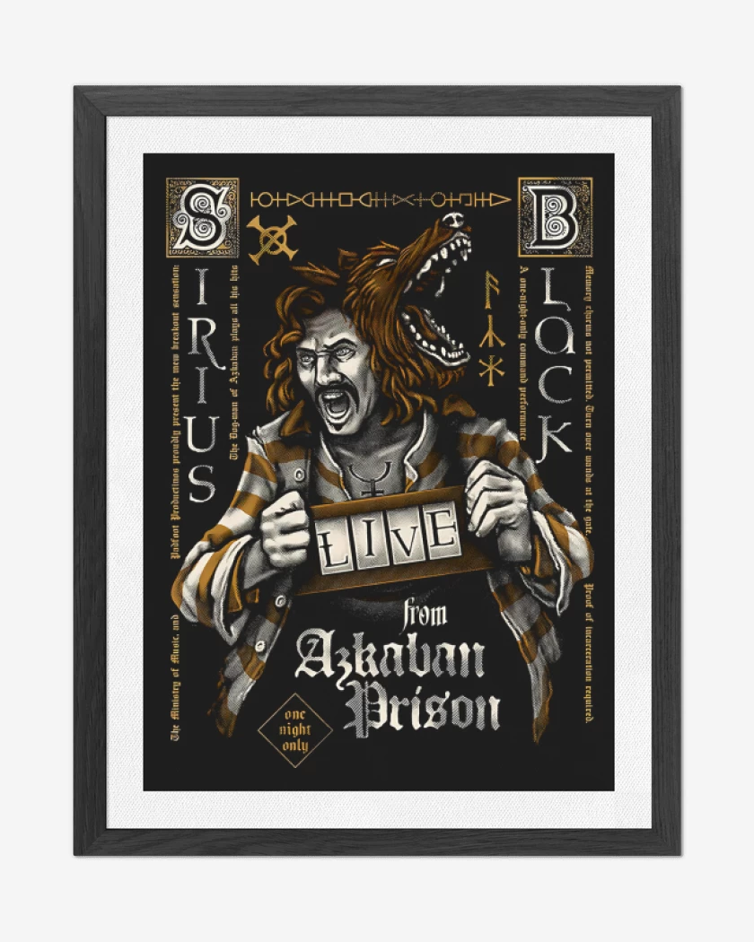 Cuadro decorativo Negro de Sirius Black