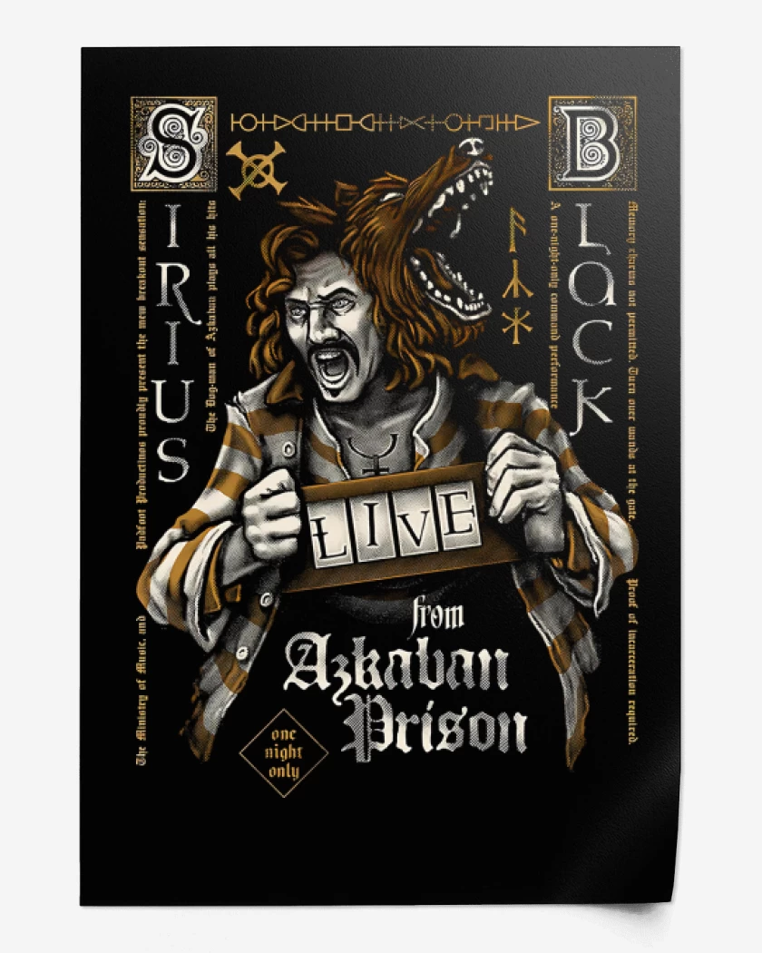 Print Negro de Sirius Black