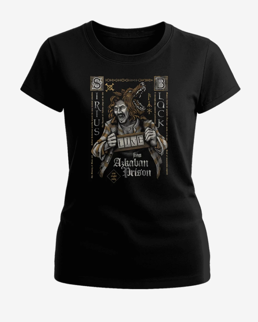 Polera de Mujer Negro de Sirius Black