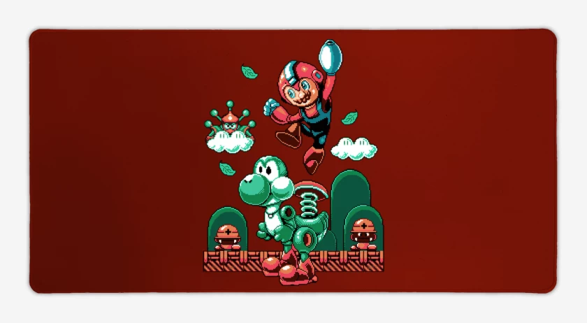 Mouse pad Gamer Rojo de MegaBros