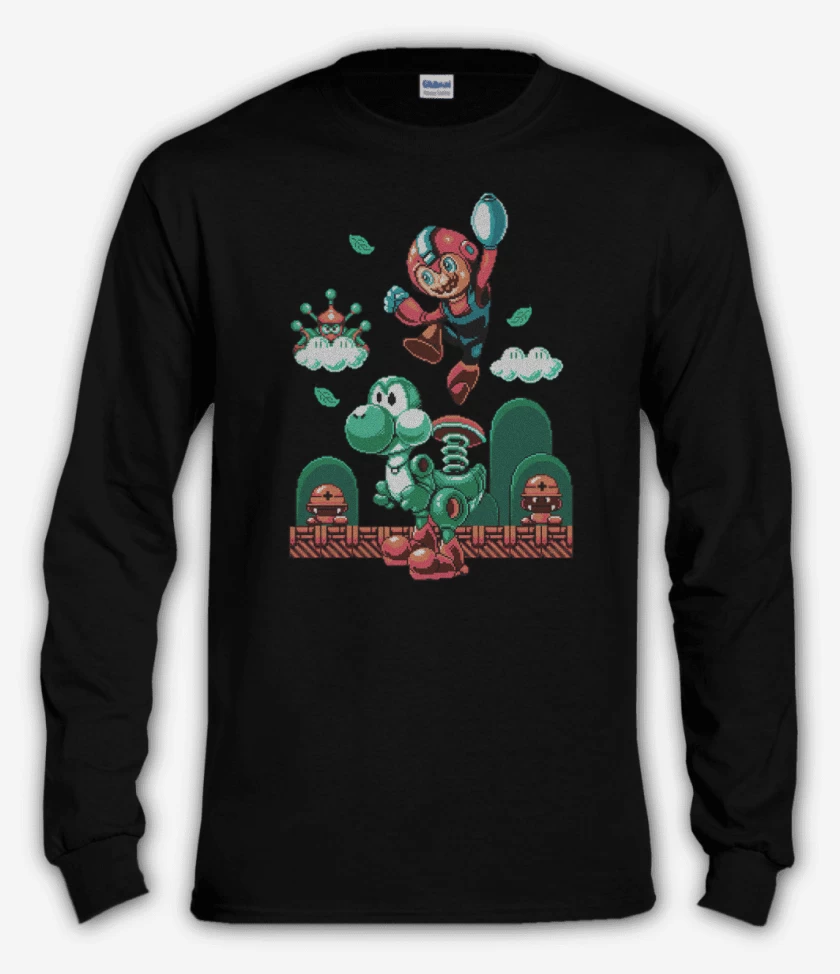 Polera manga larga Negro de MegaBros