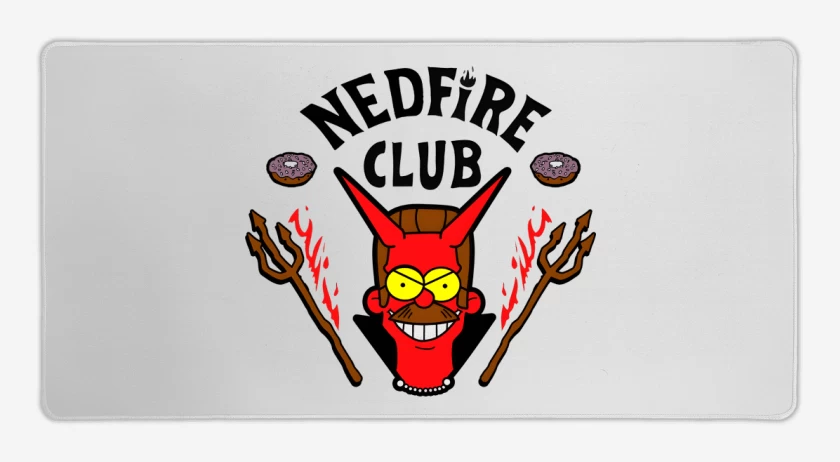 Mouse pad Gamer Blanco de Nedfire Club 