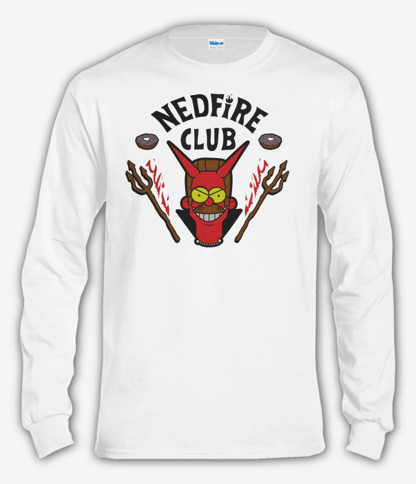 Polera manga larga Blanco de Nedfire Club 