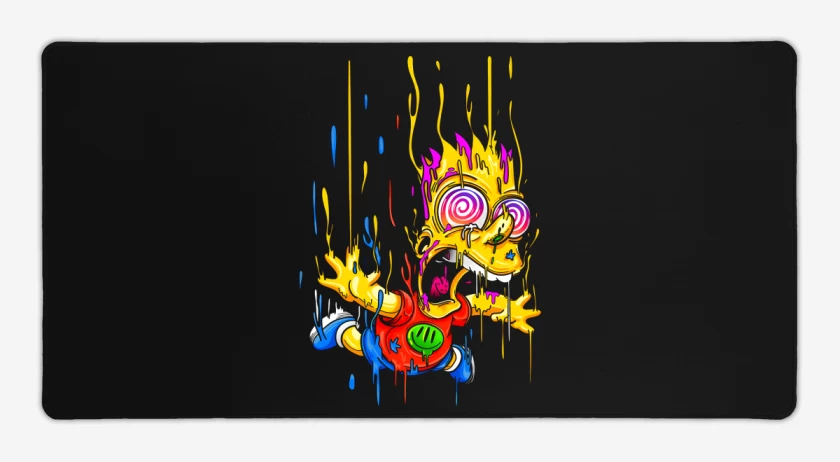 Mouse pad Gamer Negro de Acid Bart
