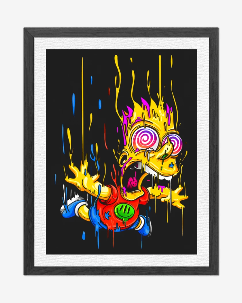 Cuadro decorativo Negro de Acid Bart