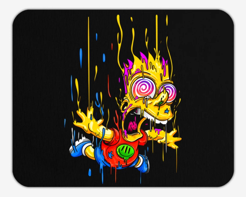 Mousepad Negro de Acid Bart