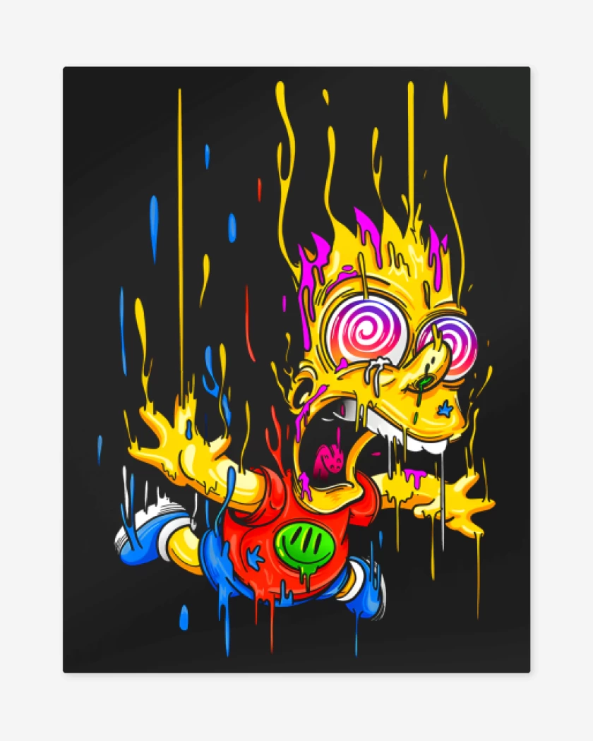 Print metalico Negro de Acid Bart