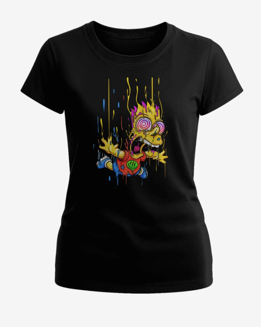 Polera de Mujer Negro de Acid Bart