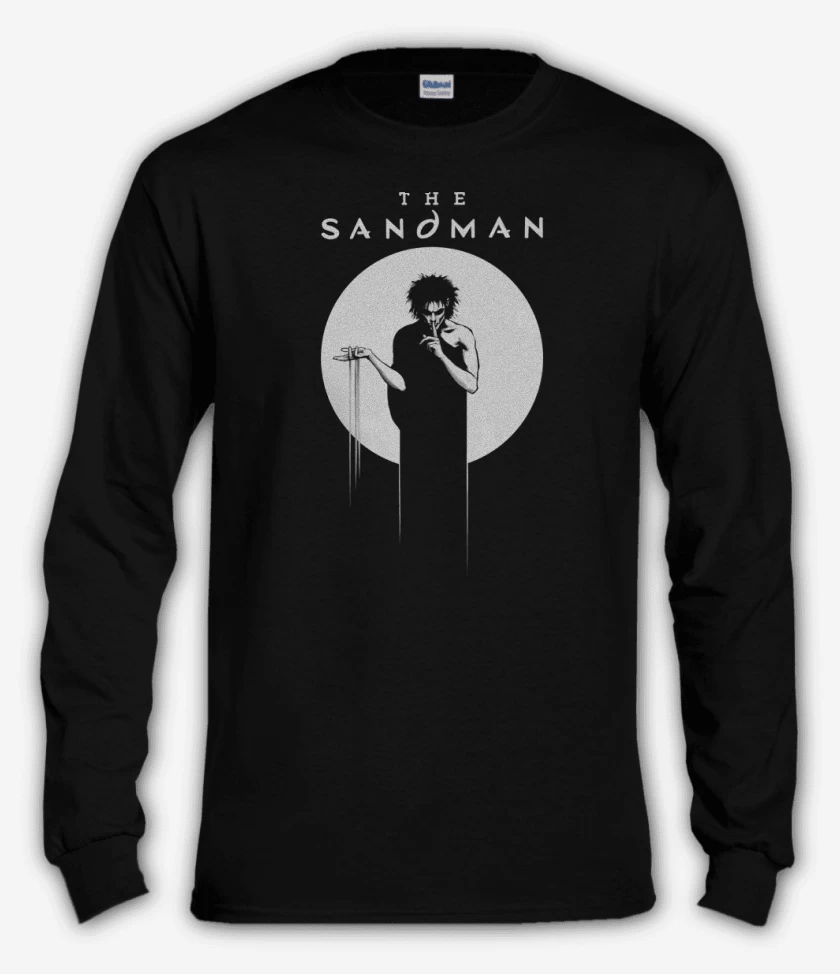 Polera manga larga Negro de The Sandman