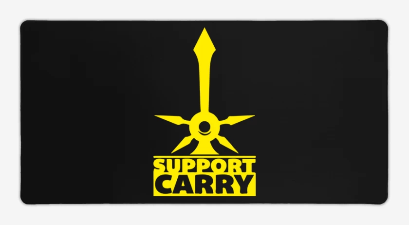 Mouse pad Gamer Negro de Supp carry
