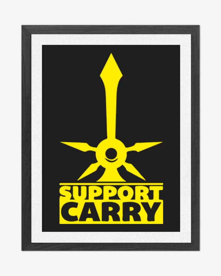 Cuadro decorativo Negro de Supp carry